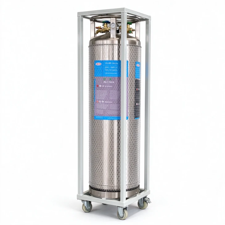 210L Cryogenic Liquid Oxygen Dewar Vessel Low Evaporation Long Hold Time For Hospital Oxygen Supply