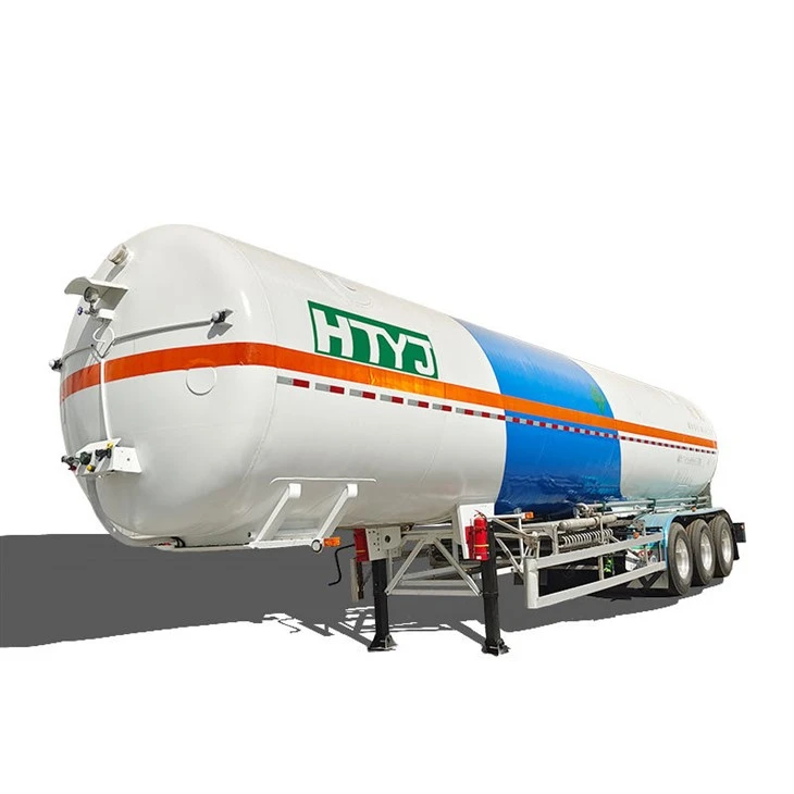 26.5m³ Stainless Steel Cryogenic Liquid Argon Semi-Trailer Truck For Industrial Use