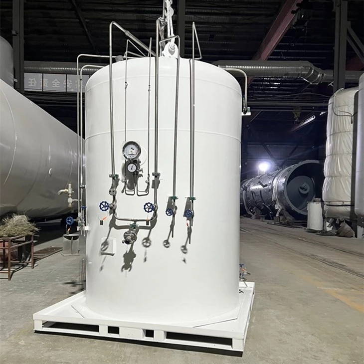 Custom Microbulk Tank Cryogenic Liquid Storage Pressure Vessel For LNG And N2
