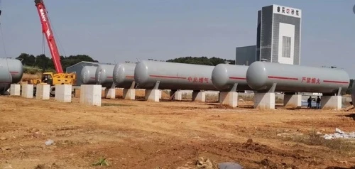 20m³ Above-Ground LPG Tank Installation Commences On-Site